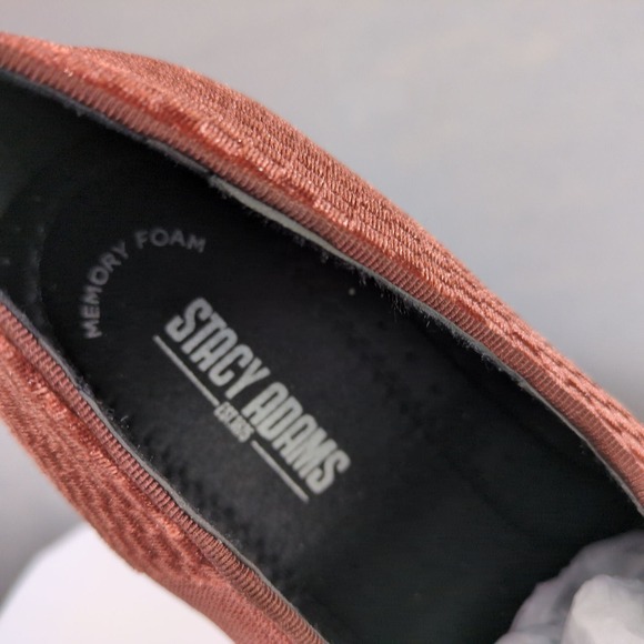 Stacy Adams Velvet Copper Slip-On Loafer Mens 8 Dress Shoes New NWOB Memory Foam main image 2